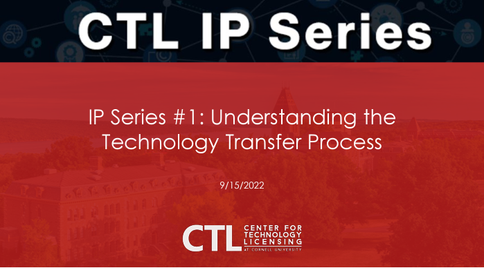 CTL IP Series Understanding the Tech Transfer Process