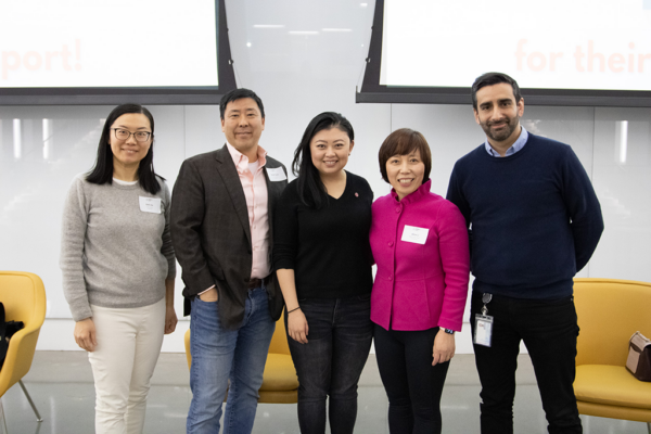 Panelists Beth Xie, David Cynn, Momo Bi, Fernando Gomez-Baquero with moderator Alice Li