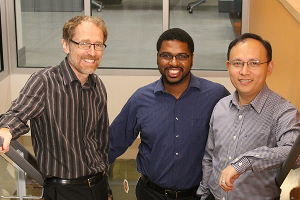 Hakim Weatherspoon Exostellar founders Robert Van Renesse, Hakim Weatherspoon and Zhiming Shen