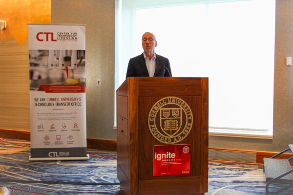 Michael Kotlikoff, Cornell Provost, during his opening remarks