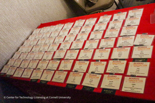 Bearers of Innovation Event - name tags in Ithaca