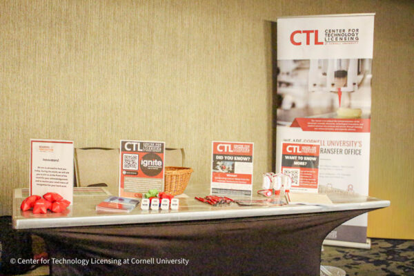Bearers of Innovation Event - welcome table in Ithaca